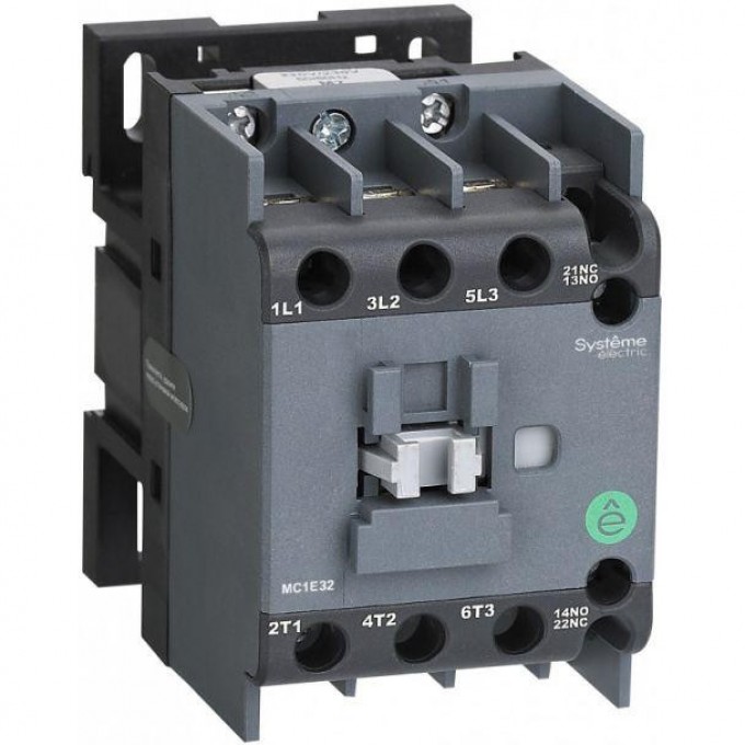 Контактор SCHNEIDER ELECTRIC SYSTEMEPACT M MC1E 3п 32А кат. 220В/230В AC 1НО+1НЗ MC1E32M7 Контактор SCHNEIDER ELECTRIC SYSTEMEPACT M MC1E 3п 32А кат. 220В/230В AC 1НО+1НЗ MC1E32M7