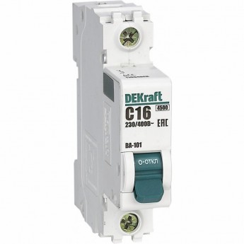 Автоматический выключатель SCHNEIDER ELECTRIC DEKRAFT 1Р 10А х-ка C ВА-101 4,5кА