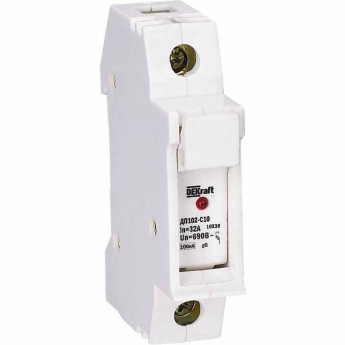 Держатель предохранителей SCHNEIDER ELECTRIC DEKRAFT типа C10 со светодиодной индикацией 1P Держатель предохранителей SCHNEIDER ELECTRIC DEKRAFT типа C10 со светодиодной индикацией 1P
