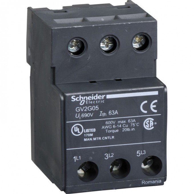 Клеммный блок SCHNEIDER ELECTRIC TESYS для шин GV2-G GV2G05