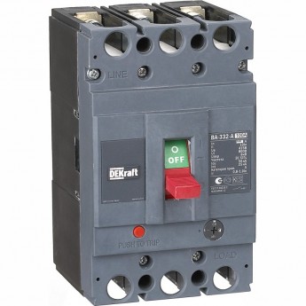 Силовой автоматический выключатель SCHNEIDER ELECTRIC DEKRAFT 3P 100А c Ir=80А-100А 50кА ВА-332