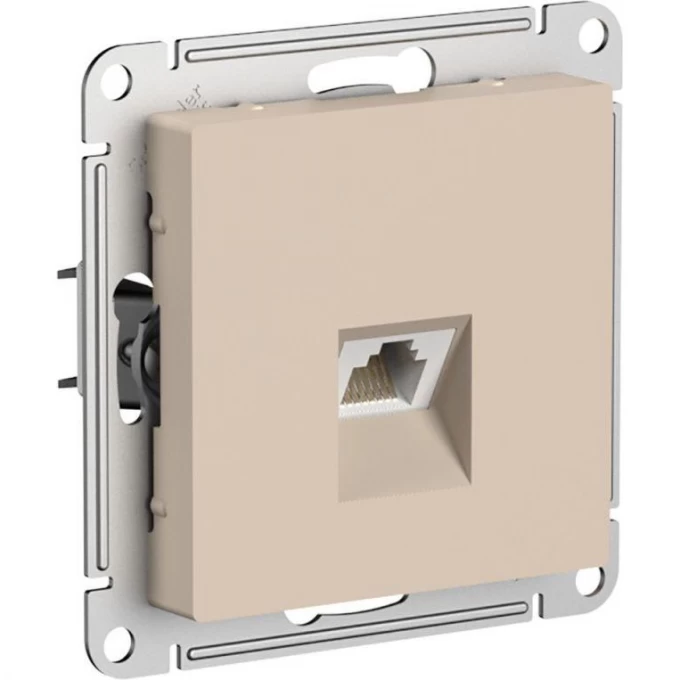 Розетка компьютерная SCHNEIDER ELECTRIC ATLASDESIGN RJ45 кат. 5Е механизм, песочный ATN001283 Розетка компьютерная SCHNEIDER ELECTRIC ATLASDESIGN RJ45 кат. 5Е механизм, песочный ATN001283