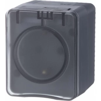 Розетка SCHNEIDER ELECTRIC ATLAS DESIGN PROFI54 1-м ОП 16А IP54 250В с заземл. защ. шторки, антрацит