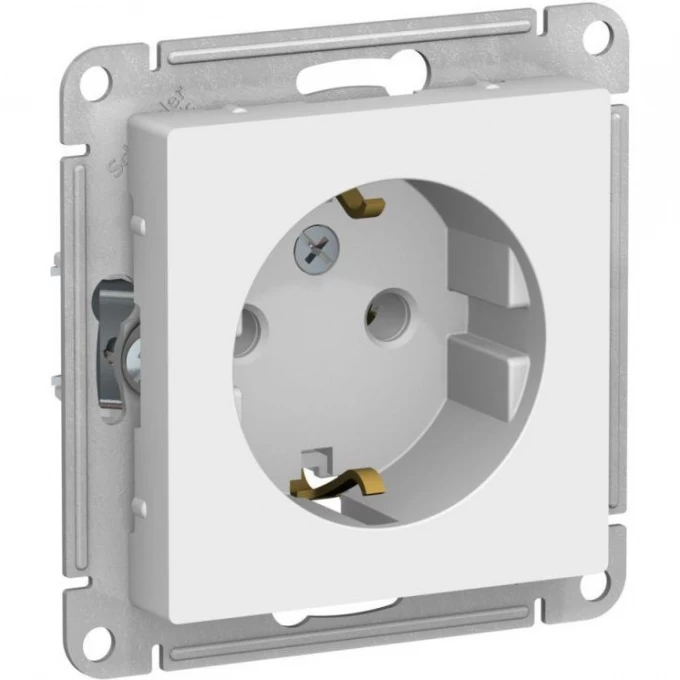 Розетка SCHNEIDER ELECTRIC ATLASDESIGN 16А с заземлением, механизм, лотос ATN001343 Розетка SCHNEIDER ELECTRIC ATLASDESIGN 16А с заземлением, механизм, лотос ATN001343