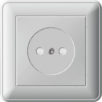 Розетка SCHNEIDER ELECTRIC W59 без заземления со шторками, 16А, в сборе, белый