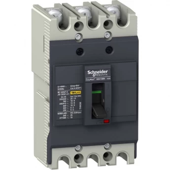 Автоматический выключатель 3P SCHNEIDER ELECTRIC EASYPACT EZC100 18 кА/380В 100 A