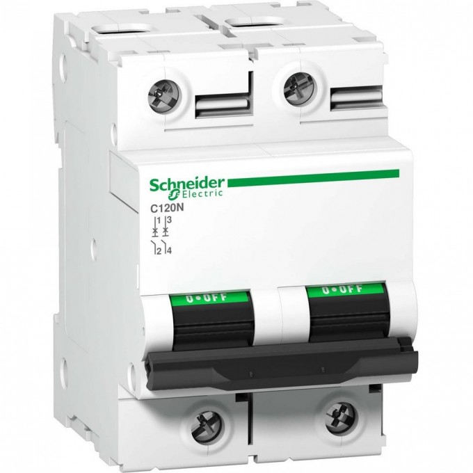 Автоматический выключатель SCHNEIDER ELECTRIC ACTI 9 C120N 2П 100A C A9N18362