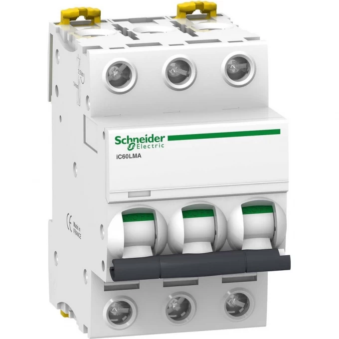 Автоматический выключатель SCHNEIDER ELECTRIC ACTI 9 iC60LMA 3П 25A MA A9F90325 Автоматический выключатель SCHNEIDER ELECTRIC ACTI 9 iC60LMA 3П 25A MA A9F90325
