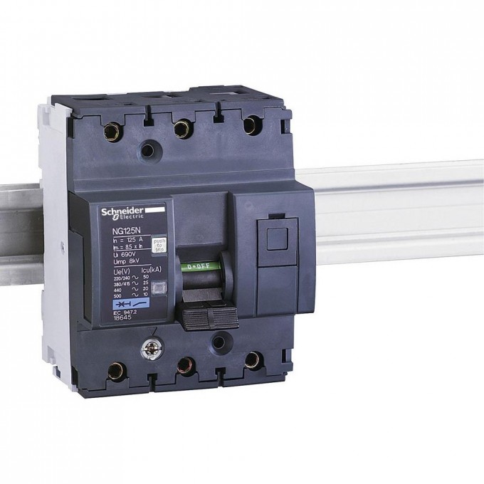 Автоматический выключатель SCHNEIDER ELECTRIC ACTI 9 NG125N 3П 50A C 18638 Автоматический выключатель SCHNEIDER ELECTRIC ACTI 9 NG125N 3П 50A C 18638