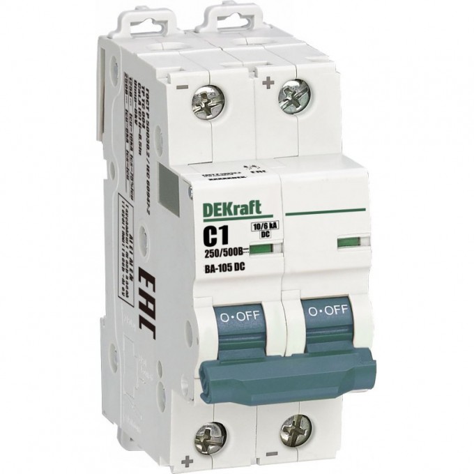 Автоматический выключатель SCHNEIDER ELECTRIC DEKRAFT ВА105-2P-001A-C-DC 13386DEK