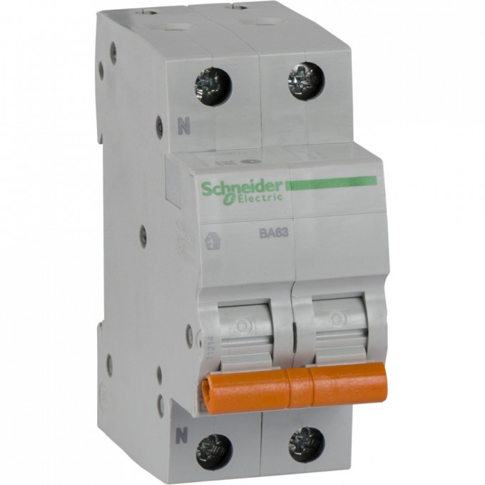 Автоматический выключатель SCHNEIDER ELECTRIC ДОМОВОЙ ВА63 1П+Н 20A C 4,5 кА, Болгария/Италия 11214 Автоматический выключатель SCHNEIDER ELECTRIC ДОМОВОЙ ВА63 1П+Н 20A C 4,5 кА, Болгария/Италия 11214