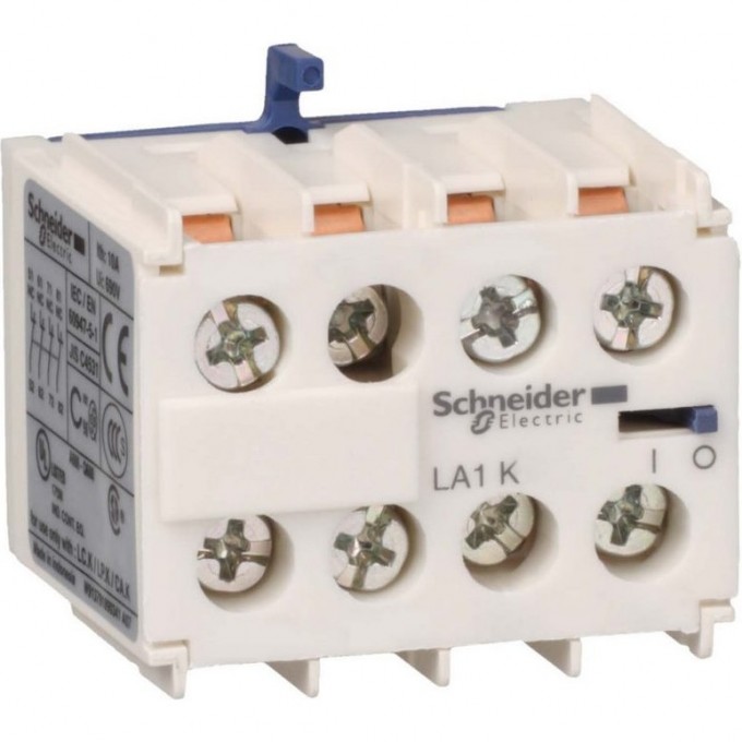 Блок дополнительных контактов SCHNEIDER ELECTRIC TESYS 2НО+2НЗ винтовой зажим LA1KN22 Блок дополнительных контактов SCHNEIDER ELECTRIC TESYS 2НО+2НЗ винтовой зажим LA1KN22