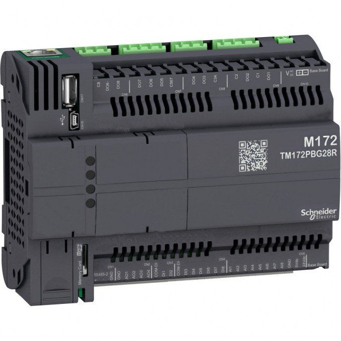 Программируемый контроллер SCHNEIDER ELECTRIC MODICON М172,без дисплея, 28 I/O, Eth, 2 MB TM172PBG28R