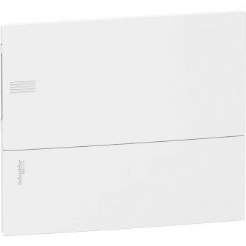 Щит встраиваемый SCHNEIDER ELECTRIC MINI PRAGMA с белой дверцей 1РЯД/12МОД,IP40,IK07,63А,2 клеммы,Италия