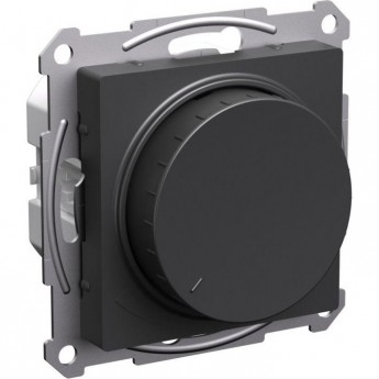 Светорегулятор (диммер) SCHNEIDER ATLASDESIGN поворотно-нажимной, 400Вт, базальт Светорегулятор (диммер) SCHNEIDER ATLASDESIGN поворотно-нажимной, 400Вт, базальт