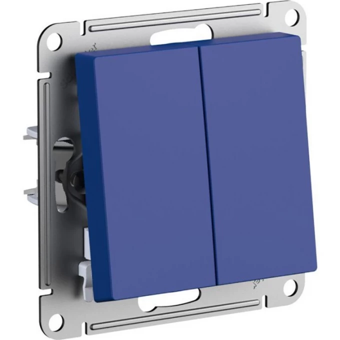 Выключатель 2-клавишный SCHNEIDER ELECTRIC ATLASDESIGN (сх.5) 10AX механизм, аквамарин ATN001151 Выключатель 2-клавишный SCHNEIDER ELECTRIC ATLASDESIGN (сх.5) 10AX механизм, аквамарин ATN001151