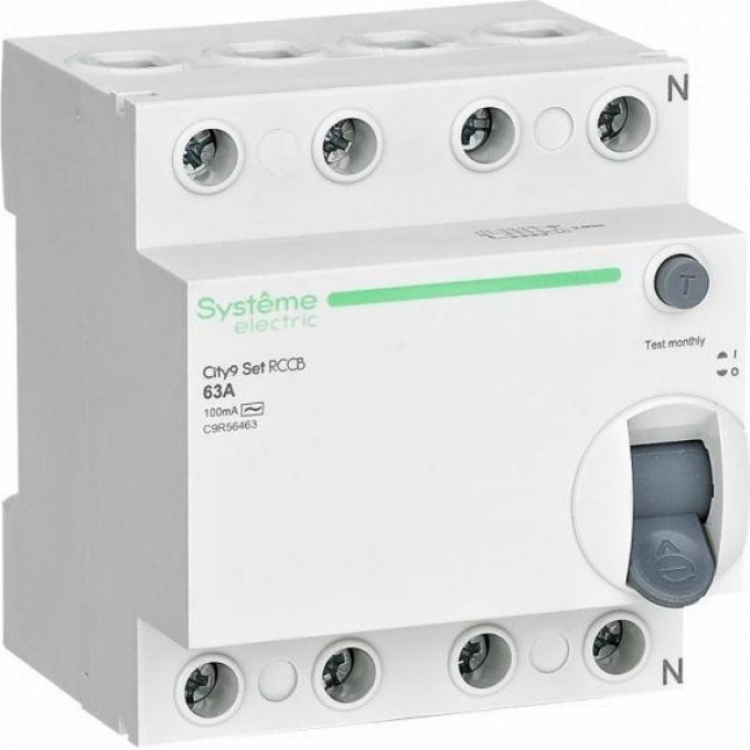 Выключатель дифференциального тока SCHNEIDER ELECTRIC CITY9 SET 4п 40А 300мА тип AC 400В C9R66440 Выключатель дифференциального тока SCHNEIDER ELECTRIC CITY9 SET 4п 40А 300мА тип AC 400В C9R66440