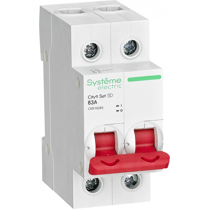 Выключатель нагрузки SCHNEIDER ELECTRIC CITY9 SET 2п 63А 400В C9S16263